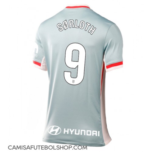 Camisa de time de futebol Atletico Madrid Alexander Sorloth #9 Replicas 2º Equipamento Feminina 2024-25 Manga Curta